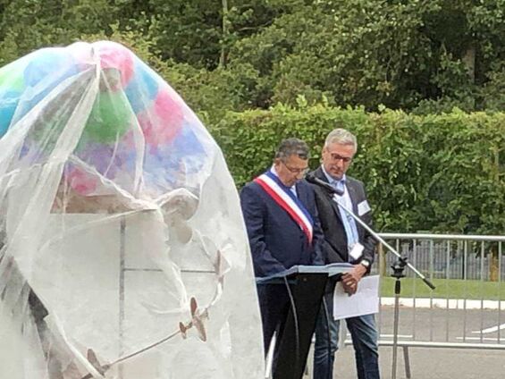 Discours du maire de Juvincourt en présence de Daniel Gomes, directeur du site Bosch