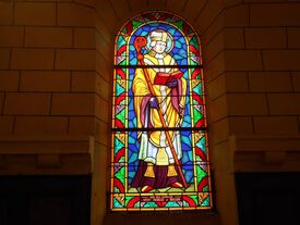 Vitrail de St Médard, église Saint Médard Pontavert