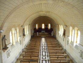 La nef, vue sur la voute, église Saint Médard Pontavert
