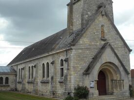 Façade église Saint Médard Pontavert