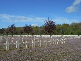 Cimetière militaire, les croix